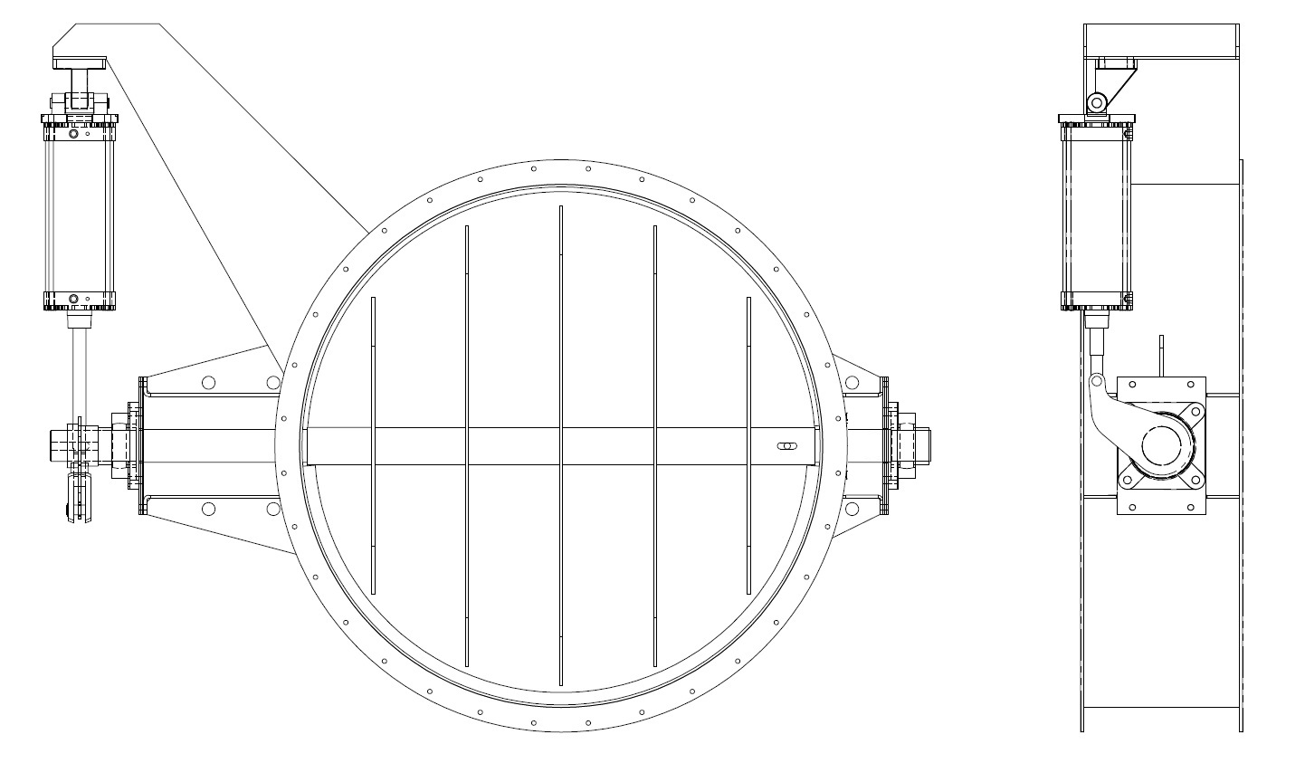 Damper Registro Borboleta