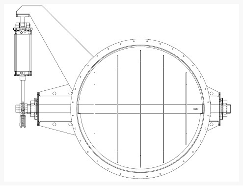 Damper Registro Borboleta