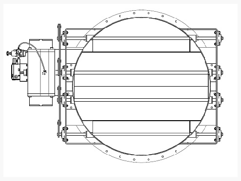 Damper Registro Veneziana Circular